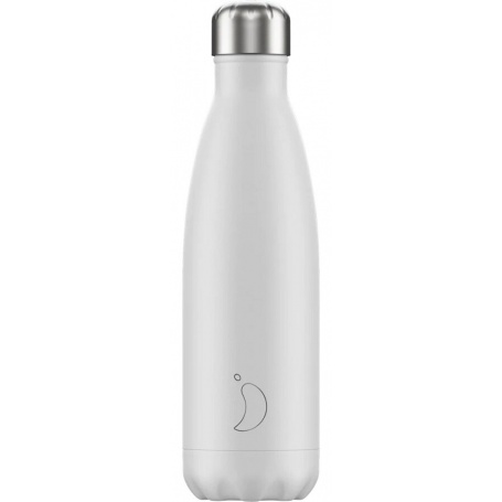 500ml Chilly's Bottle White Mono - 5056243500307
