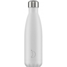 500ml Chilly's Bottle White Mono - 5056243500307