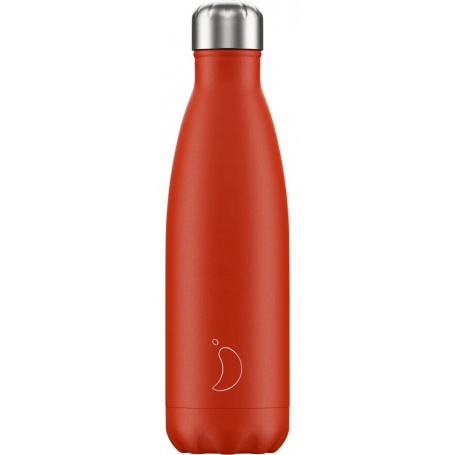 500ml Chilly's Bottle Neon Red - 5056243523610