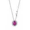 Salvini Dora necklace with Ruby and Brilliants, in white gold