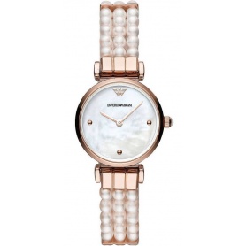 Emporio Armani women's watch with pearl bracelet - AR11317