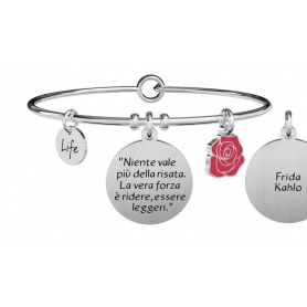 Kidult Philosophy bracelet nothing is worth more than laughter. f. kahlo