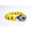 Moi bracelet with Galbus unisex yellow glass beads
