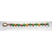 Moi bracelet with green and orange glass jumps Jump unisex