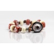 Moi Babele bracelet with unisex brown and beige glass beads