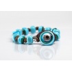 Moi Delfina bracelet with unisex turquoise glass beads