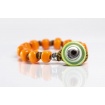 Moi Gulal Armband mit Unisex orange Glasperlen