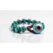 Moi Giada bracelet with unisex green glass beads