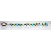 Moi Aura bracelet with unisex teal and turquoise glass beads