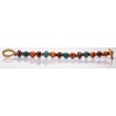 Moi Maiolico bracelet with unisex warm tone glass beads