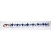 Moi Mediterraneo bracelet with unisex blue and light blue glass beads
