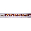 Moi Ombra Rossa bracelet with unisex red and orange glass beads