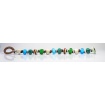 Moi Silva bracelet with unisex multicolored glass beads