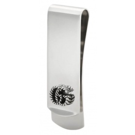 Gucci silver money clip with torchon logo - YBF62776600100U