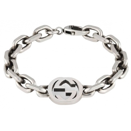 Gucci unisex chain bracelet with logo - YBA627068001018