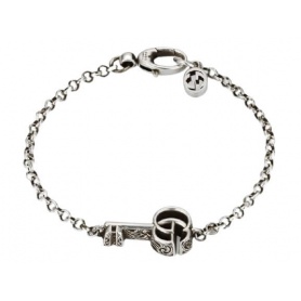 Gucci Unisex Armband mit Schlüssel und GG Logo - YBA632207001018
