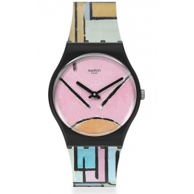 Orologio Swatch X Moma Piet Mondrian -GZ350