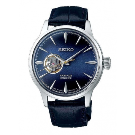 Seiko Presage Automatic Blue Leather Watch - SSA405J1