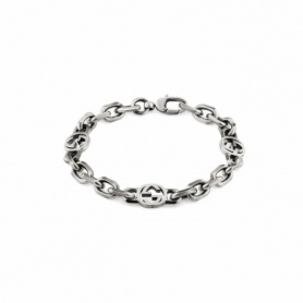 Gucci unisex bracelet with chain and double G
