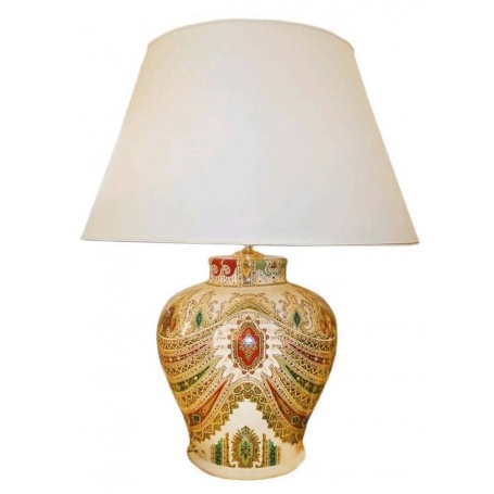 Etro lamp Afsanè collection porcelain ivory color mixed, medium