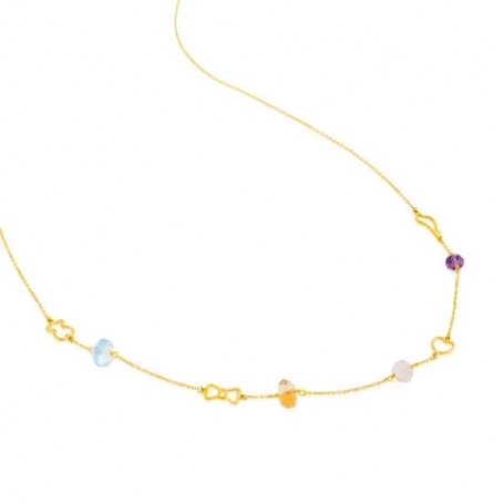 Tous Silueta gold necklace with precious stones -313562000