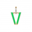 Valentina Ferragni Mono earring Uali Green -DVF-OR-LU5