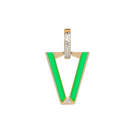 Valentina Ferragni Mono earring Uali Green -DVF-OR-LU5