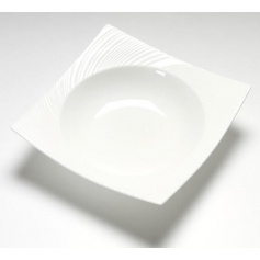 Servizio piatti Wedgwood Etheral in porcellana bon china bianca