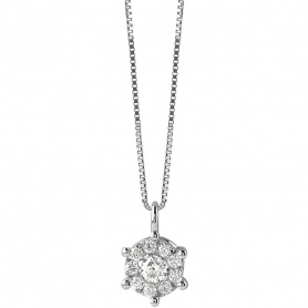 Bliss Caresse necklace in white gold 20081280