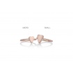 Otto Gioielli ring in rose gold with small heart - AW082
