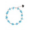 Maman et Sophie bracelet in silver and natural turquoise stones