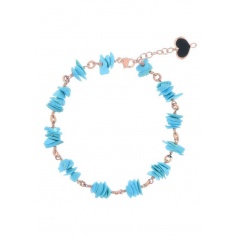 Maman et Sophie bracelet in silver and natural turquoise stones