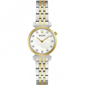 Bulova Classic Regatta Lady zweifarbige Uhr aus Stahl und Gold - 98P202