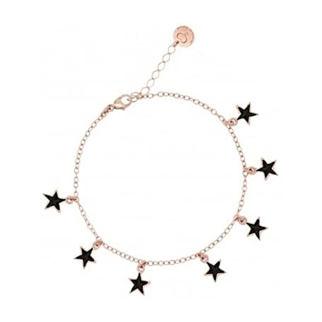 Maman et Sophie bracelet in rosé silver and black stars