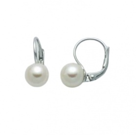Miluna leverback pearl earrings - PER2396