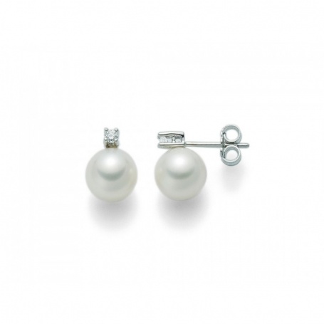 Miluna Perlen und Diamanten Ohrringe - PER1775