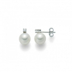 Miluna Perlen und Diamanten Ohrringe - PER1775