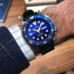Seiko blaue Prospex Uhr mit automatischem SRPC91K1 Gummi