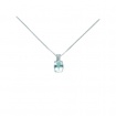 Miluna Necklace with Aquamarine and Diamonds - CLD4210
