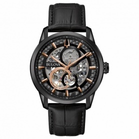 Bulova Sutton Scheleton Automatic watch black 98A283