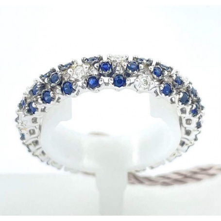Salvini Cachemire Ring with Blue Sapphires and Diamonds 20091635
