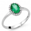 Miluna ring in gold with Emerald and Diamonds - LID3279