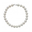 Miluna bracelet in 5mm white pearls and gold - PBR1674V