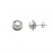Miluna earrings with pearls, gold and diamonds torchon - PER1236