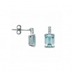 Miluna Earrings with Aquamarine and Diamonds - ERD2409