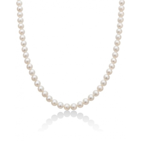 Lange Halskette weiße Perlen Miluna 7mm - PCL4246V2