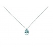 Miluna Necklace with Aquamarine and Diamonds - CLD4284