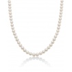 Miluna Halskette aus 6mm weißen Perlen - PCL4198V