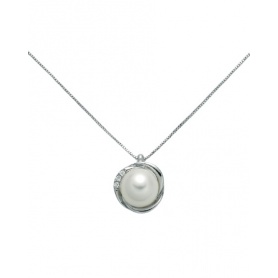 Miluna Perle necklace with pearl, gold and diamonds PCL5747