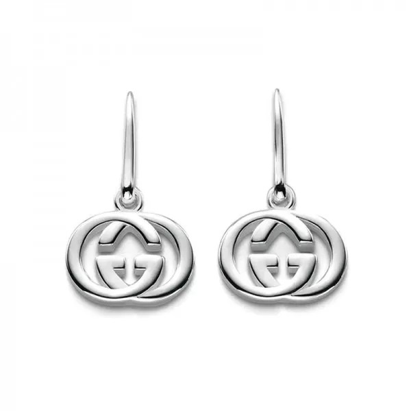 Gucci GG Tissue Stud Earrings in White Gold  Gregory Jewellers